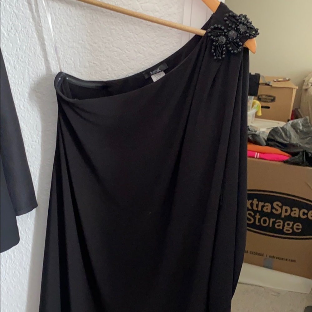 Black off shoulder dress